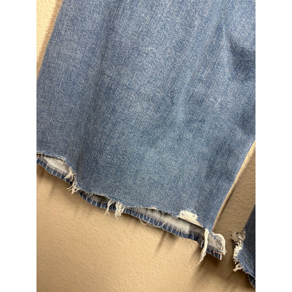 American Eagle Size 18 W34 Curvy Dreamy Drape Baggy Wide Leg Jeans Blue Stretch - Picture 8 of 12